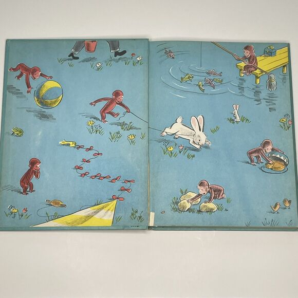 Curious George Flies a Kite - Margret Rey 1958 Weekly Reader Edition - Picture 6 of 15